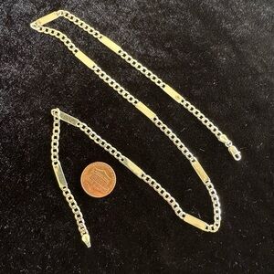 ITALY 925 SILVER NECKLACE 20in 10gm